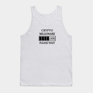 Crypto Millionaire Loading Please Wait (White) Tank Top